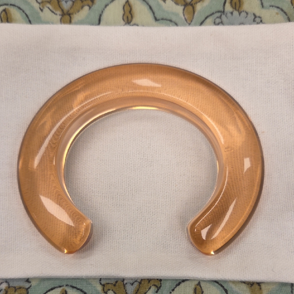 Amber Lucite Cuff Bracelet - Women Jewelry Bracelets